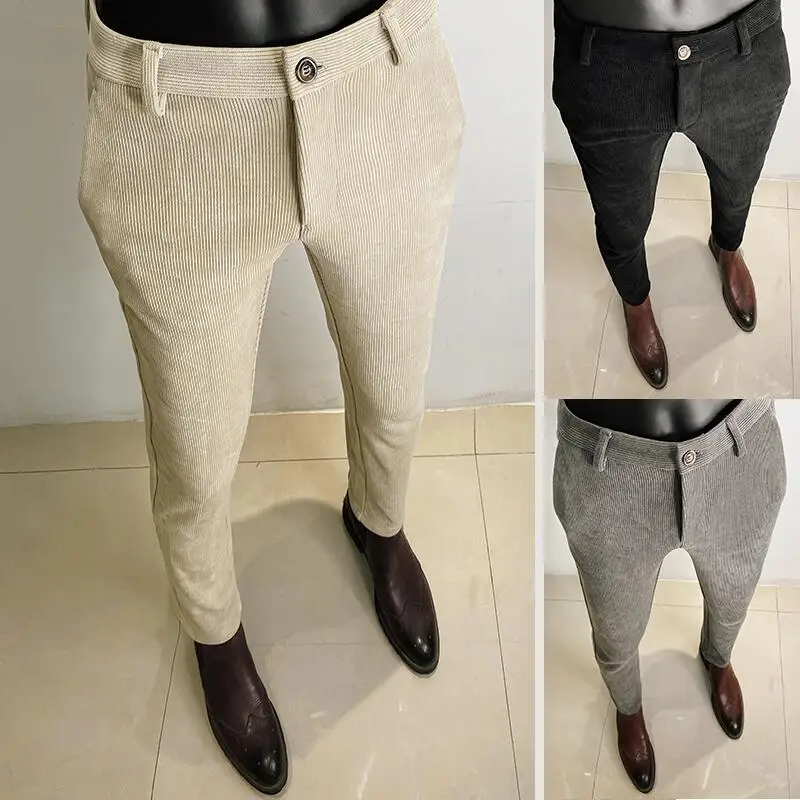 Men'S Formal Wear In Winter - Sonbahar kış kalınlaşmış yün takım elbise
