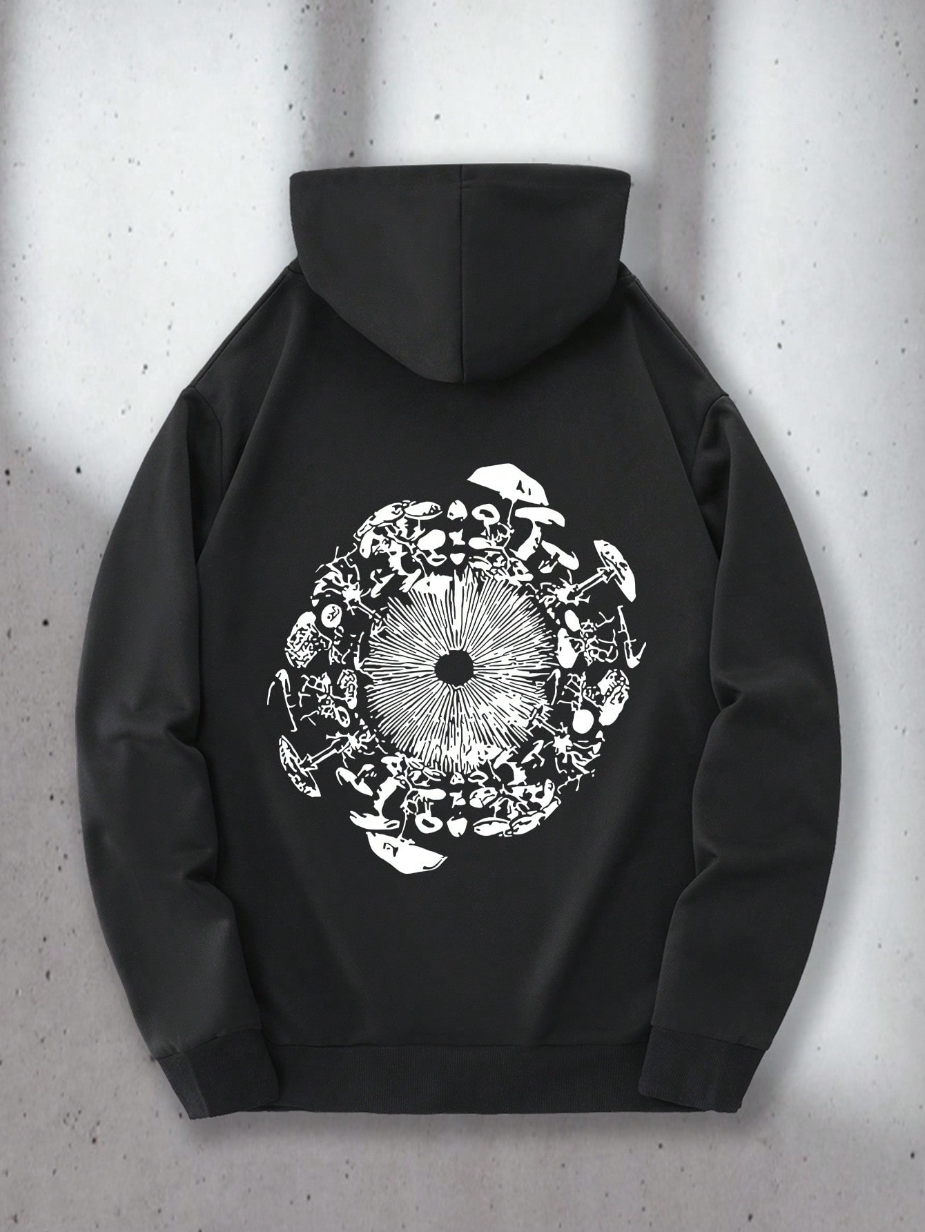 Mens Formal Look - Erkek Kapüşonlu Sweatshirt - Ön ve