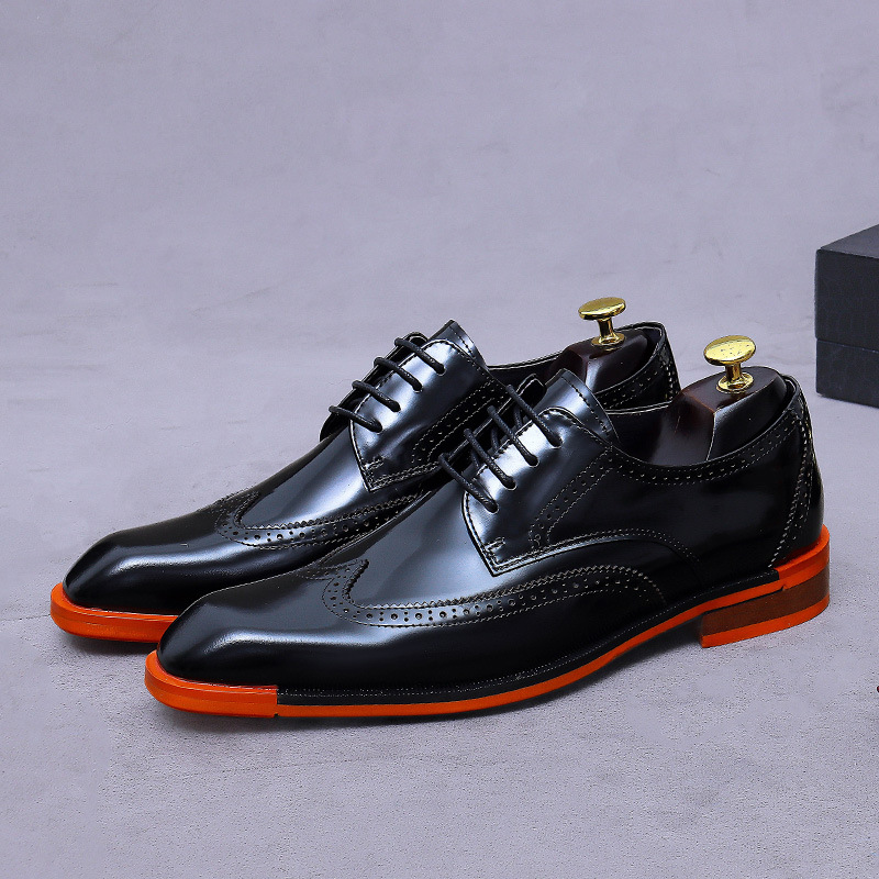 Formal Men Daily Wear Footwear - Erkek Hakiki Deri Oxford Ayakkabılar Düşük