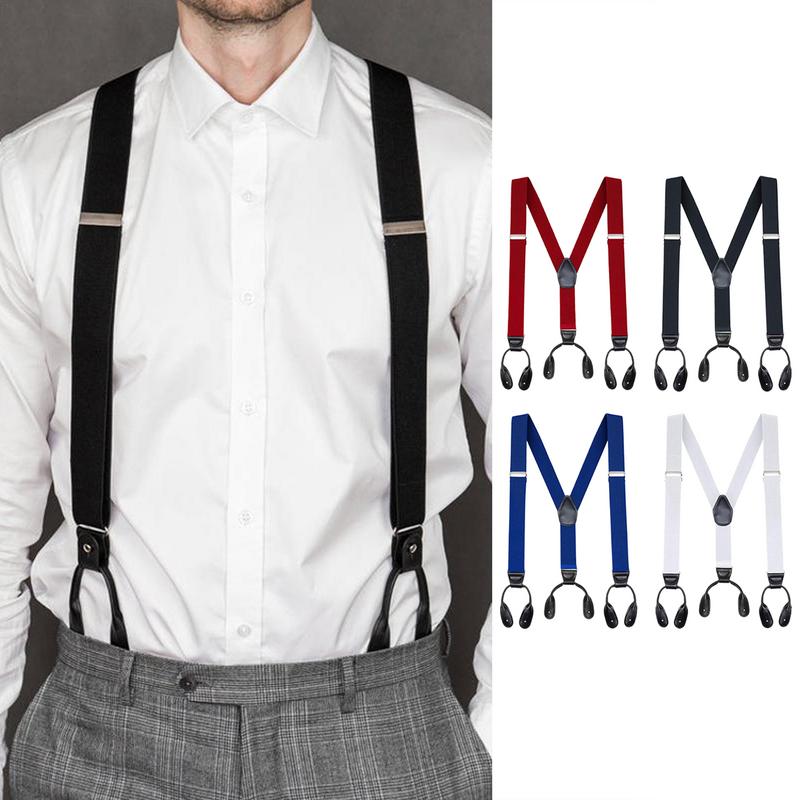 Men'S Formal Wear With Suspenders - Yetişkin Erkekler Askı Ağır Erkekler Rahat
