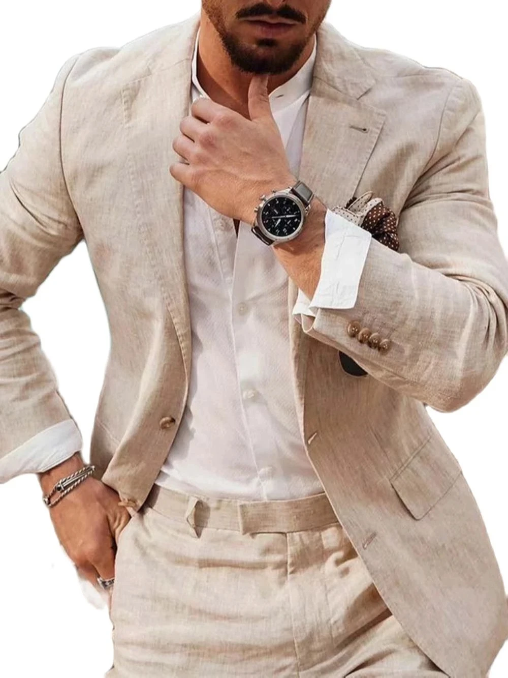 Yazlık Plaj İş Kıyafetleri Ket - Men Linen Formal Wear incelemesi ve fiyatı