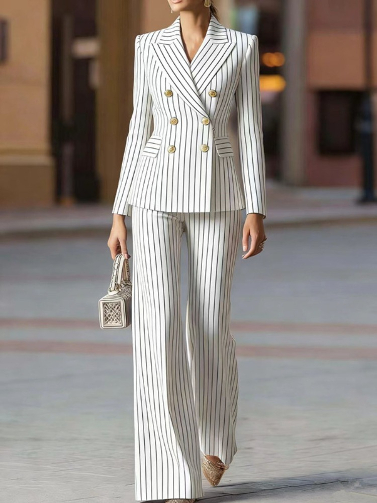 Kadın Çizgili İş Kıyafeti Ceke - Men'S Formal Wear In Winter incelemesi ve fiyatı