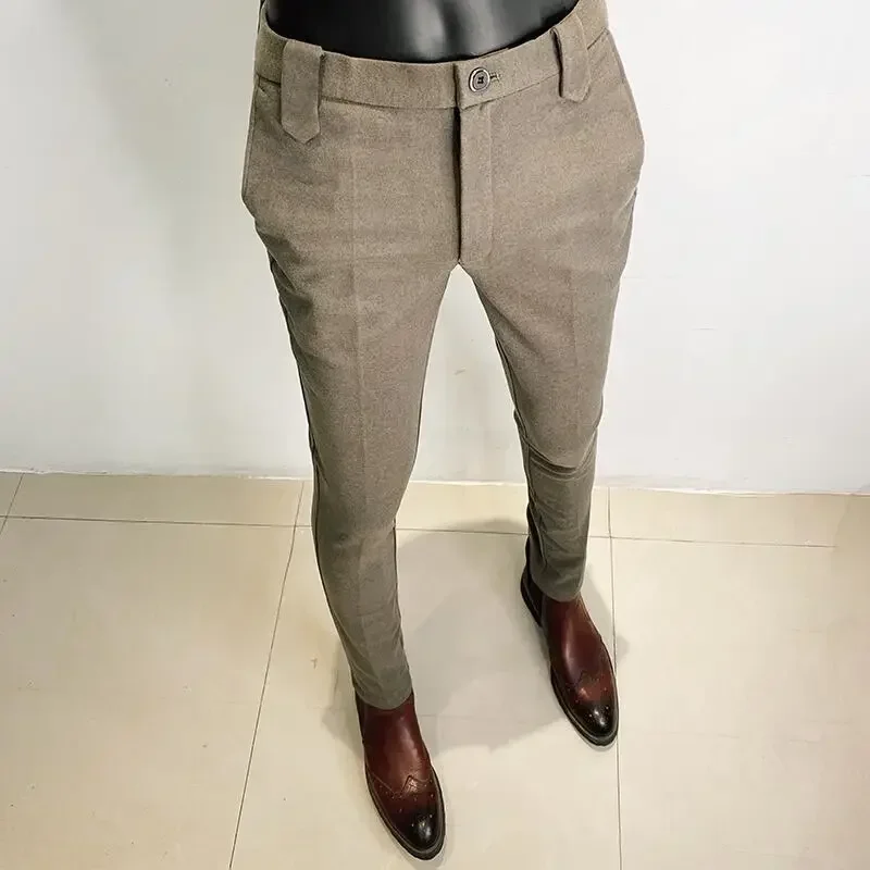Sonbahar kış kalınlaşmış yün t - Men'S Formal Wear In Winter incelemesi ve fiyatı