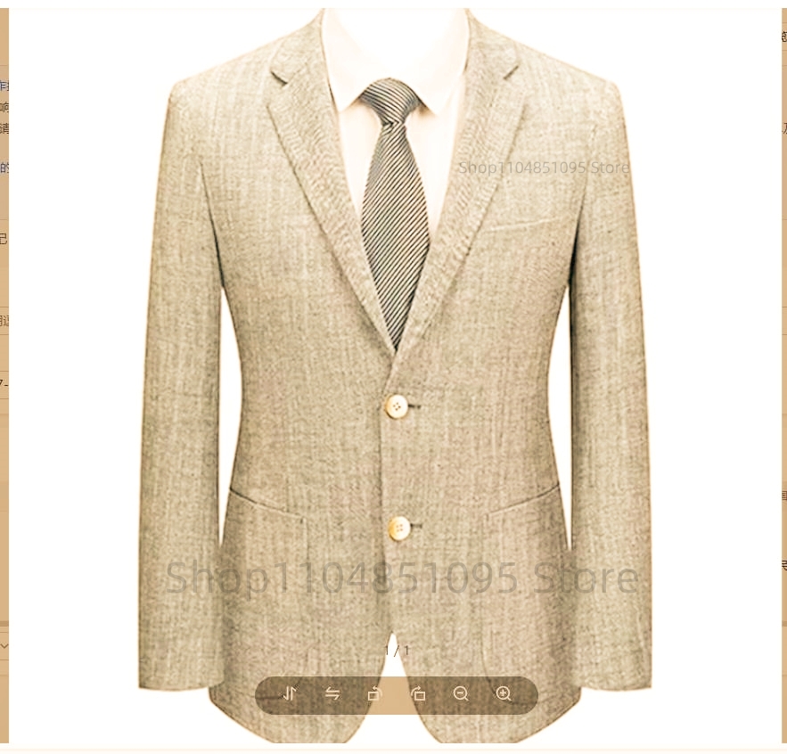 Erkek Slim Fit Keten Takım Elb - Men Linen Formal Wear incelemesi ve fiyatı