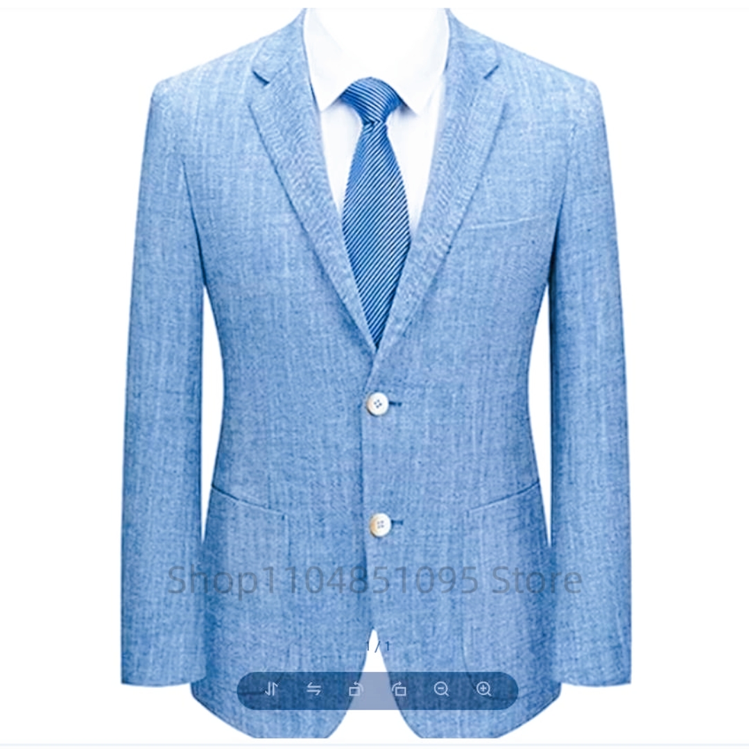 Erkek Slim Fit Keten Takım Elb - Men Linen Formal Wear incelemesi ve fiyatı