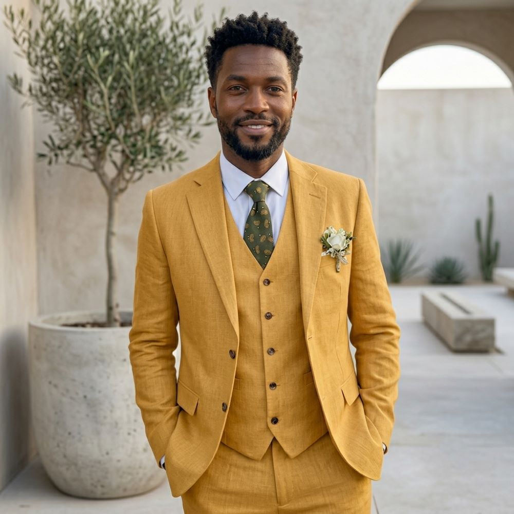 Keten Erkek Takımları Çentikli - Men Linen Formal Wear incelemesi ve fiyatı