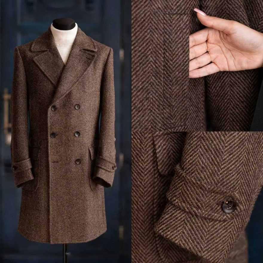 Modern Erkek Balıksırtı Desenl - Men'S Formal Wear In Winter incelemesi ve fiyatı