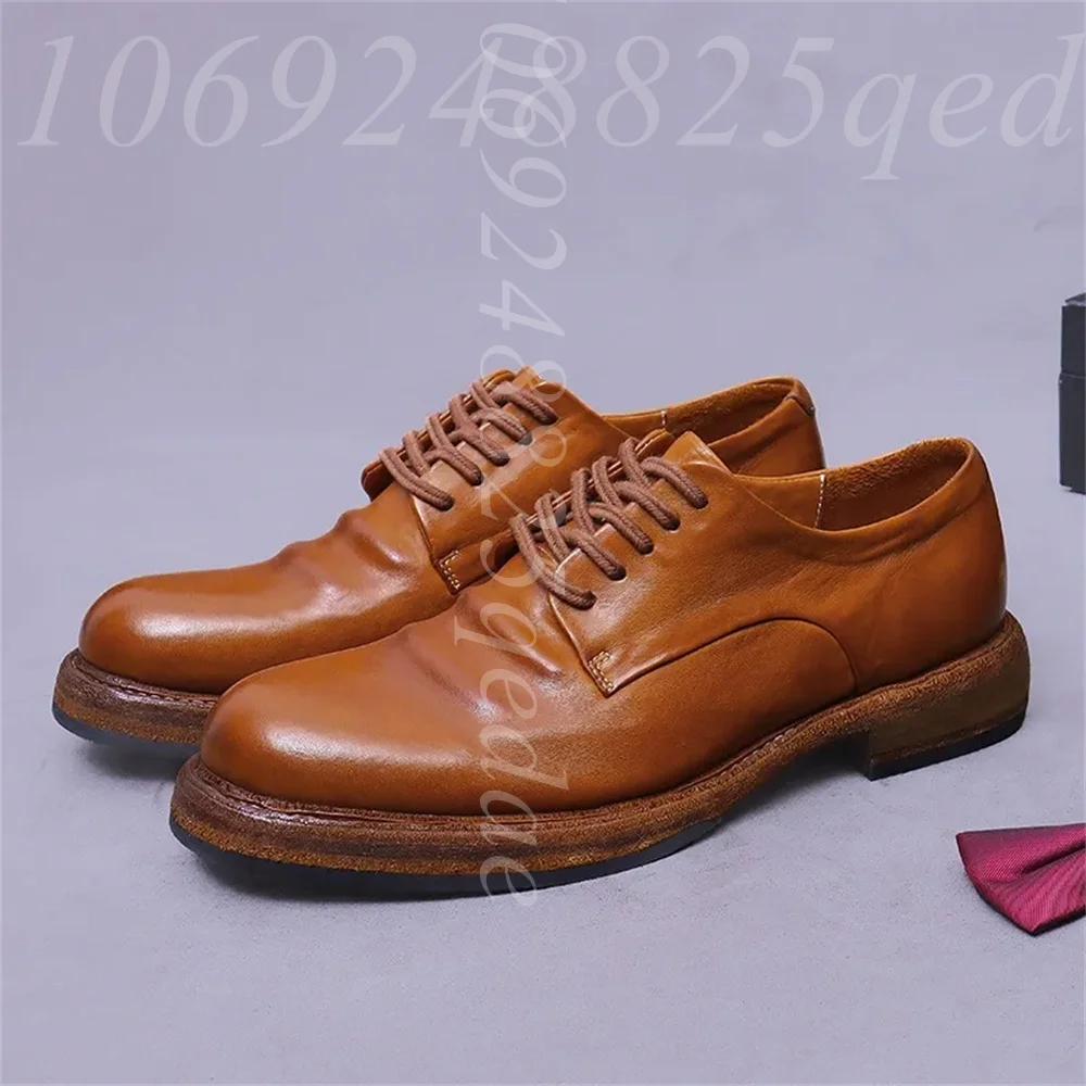 Erkek El Yapımı Vintage Bağcık - Formal Men Daily Wear Footwear incelemesi ve fiyatı