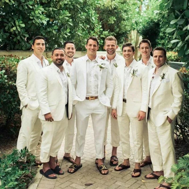 Keten Düğün Smokin Erkekler Iç - Men Linen Formal Wear incelemesi ve fiyatı