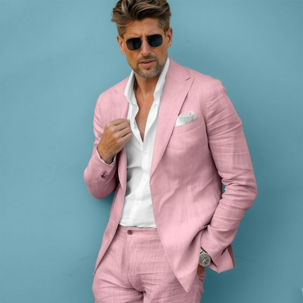 Keten Düğün Erkek Takım Elbise - Men Linen Formal Wear incelemesi ve fiyatı