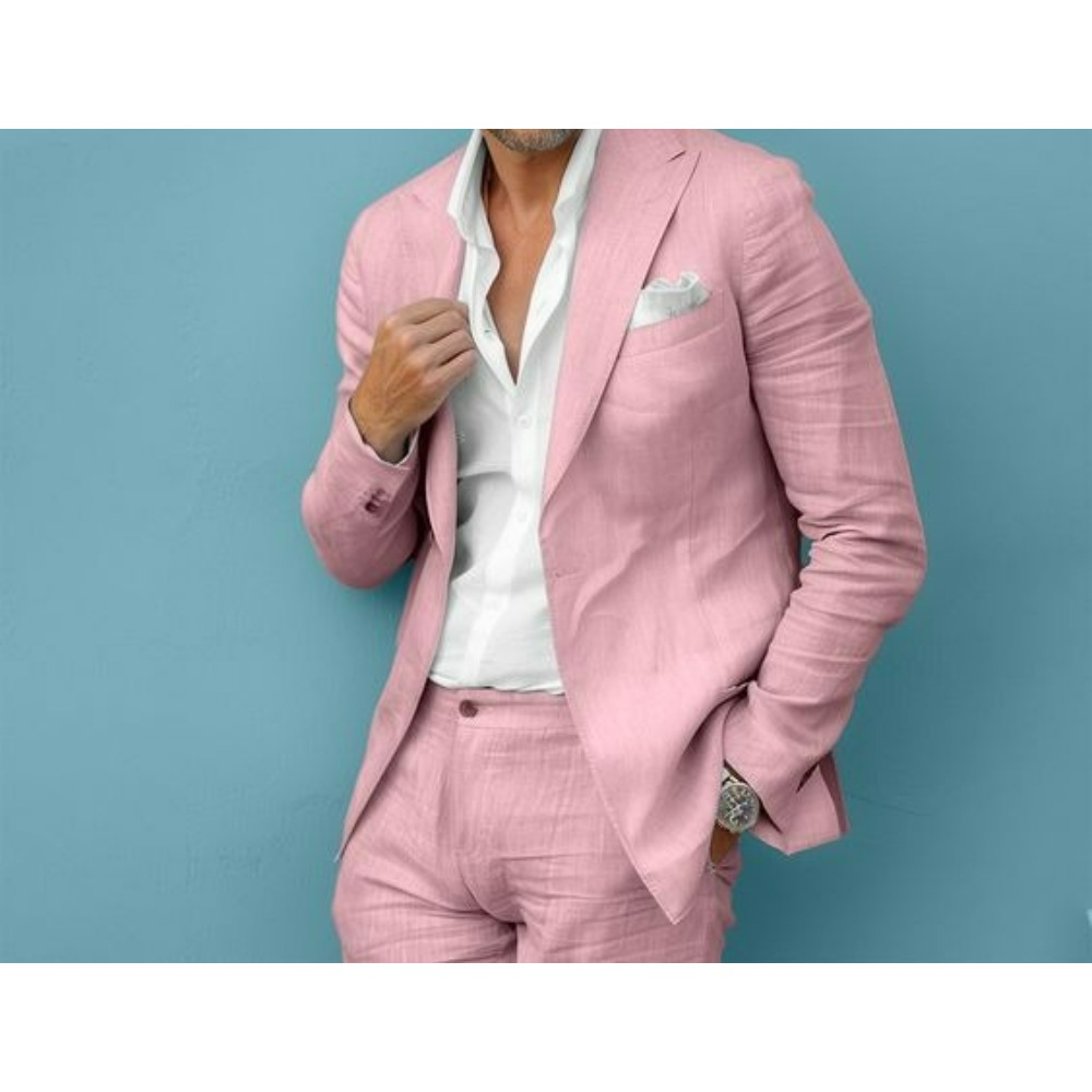 Keten Düğün Erkek Takım Elbise - Men Linen Formal Wear incelemesi ve fiyatı