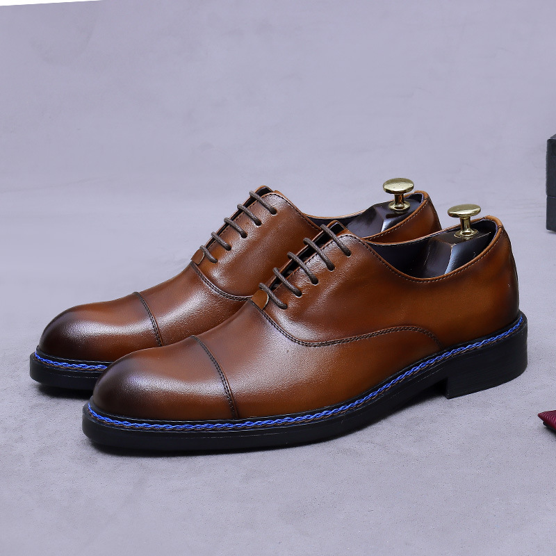 Konyak Rengi Kapalı Burunlu Ox - Formal Men Daily Wear Footwear incelemesi ve fiyatı