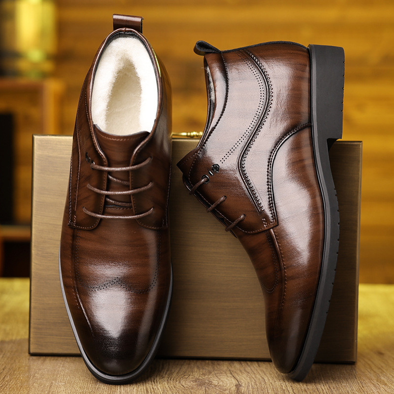 Erkek Kış Deri Ayakkabı Kadife - Men'S Formal Wear In Winter incelemesi ve fiyatı