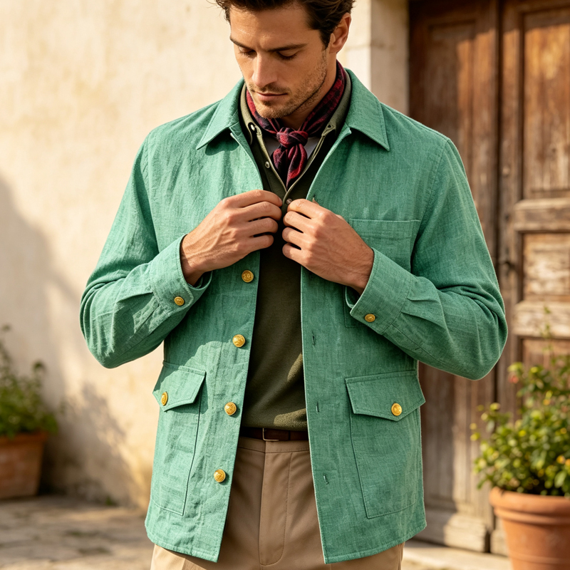 Vintage Erkek Keten Ceket Yaka - Men Linen Formal Wear incelemesi ve fiyatı
