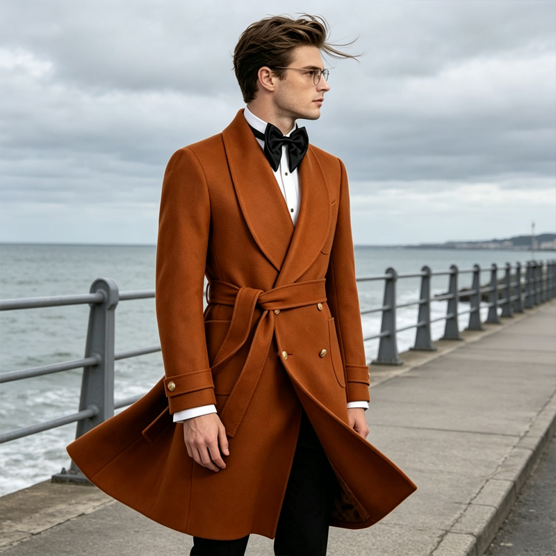 Lüks Erkek Yün Karışımı Palto  - Men'S Formal Wear In Winter incelemesi ve fiyatı